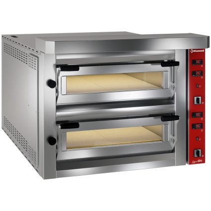 Elektrisk pizzaovn, 2 x 6 pizzaer