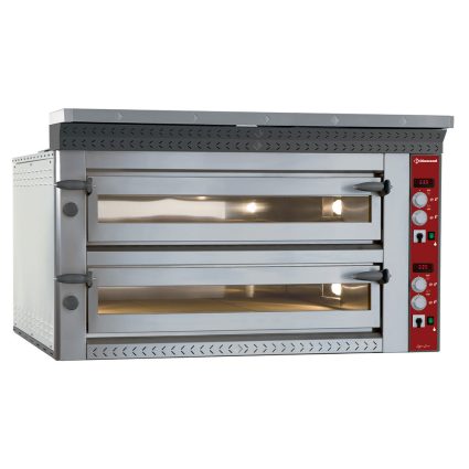 Elektrisk pizzaovn "ekstra stor", 2x 6 pizzaer Ø 350 mm